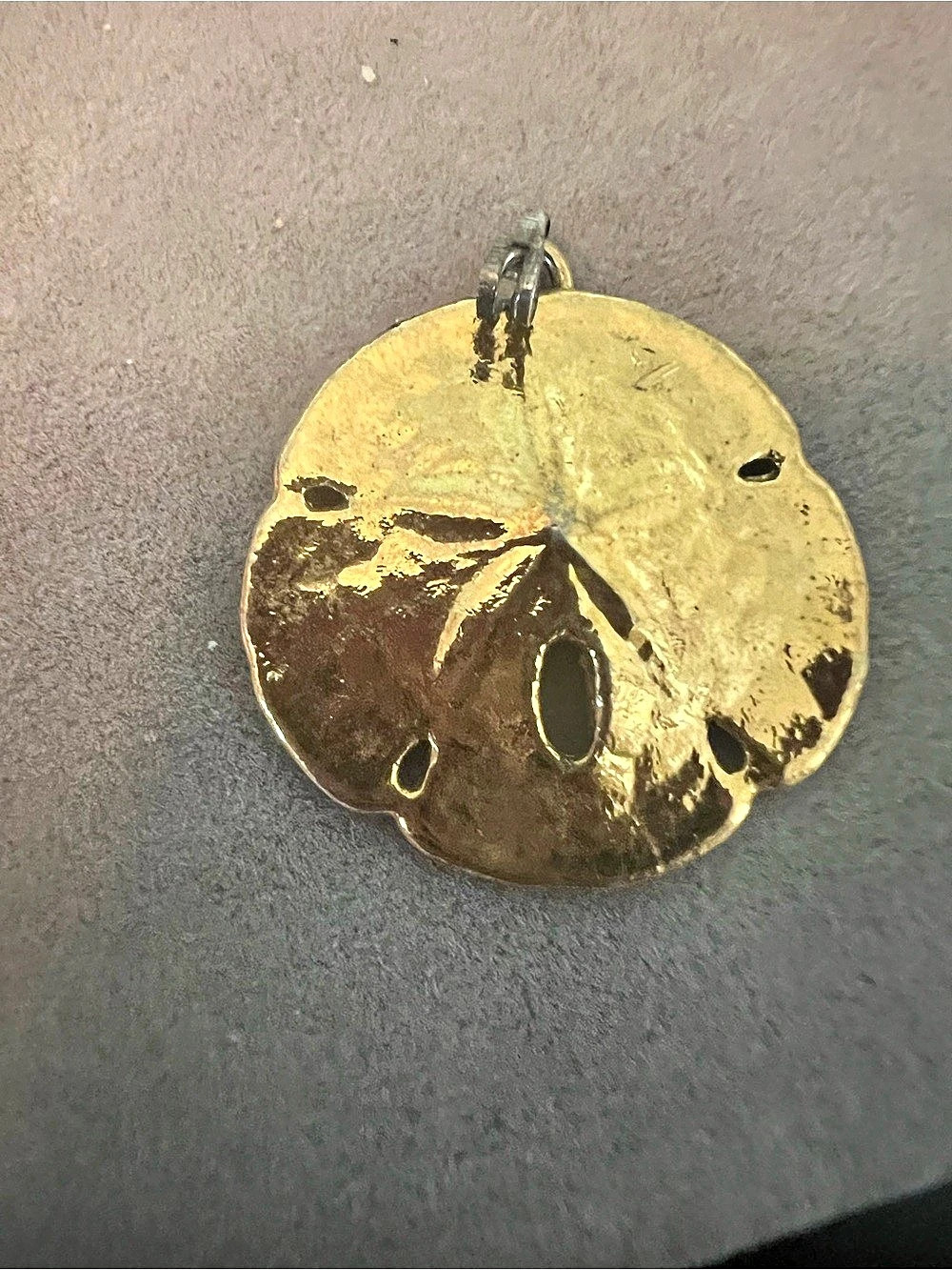 Gold-Tone Pendant sand dollar